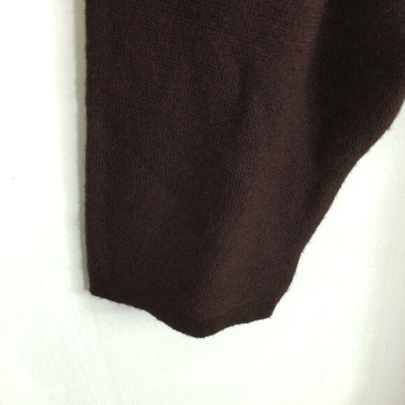 Eileen Fisher Womens Tunic Sweater Merino Wool Long Sleeves Brown Size Large - Picture 5 of 16
